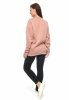 MijaCulture - 3 in 1 oversize maternity and nursing sweatshirt Miley M020 Dirty pink